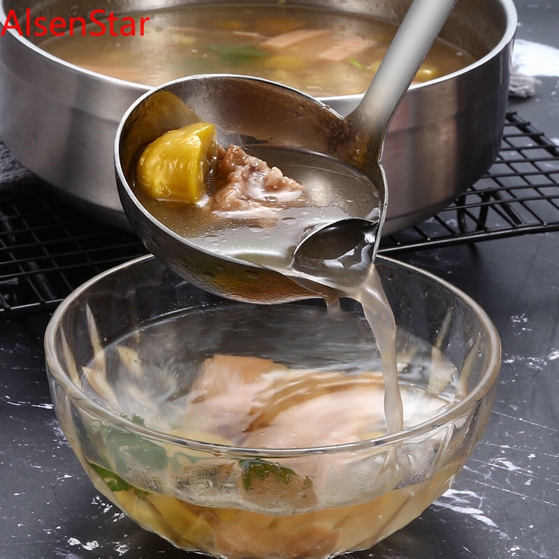 Home Cooking Dinner - Colher de Sopa com Cabo Longo,