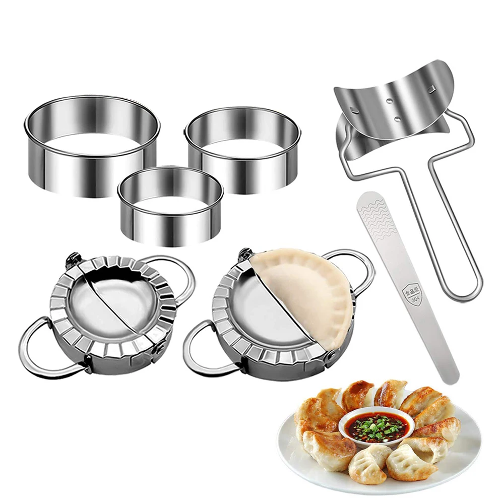 Gyoza Dumpling Maker - Molde de bolinho de aço inoxidável,