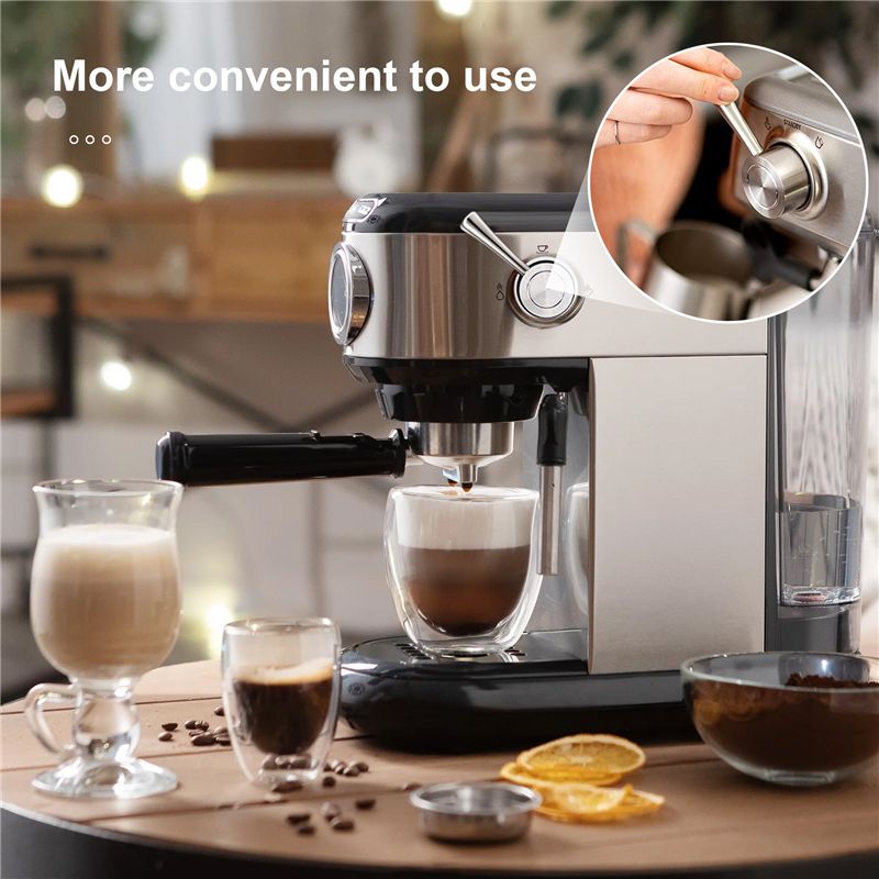 Alavanca de vapor removível e  - Breville Espresso Barista Express avaliação e preço