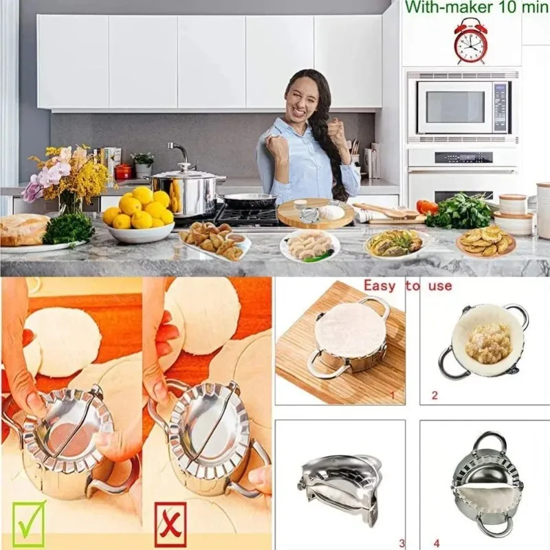Molde de Aço Inoxidável para D - Gyoza Dumpling Maker avaliação e preço