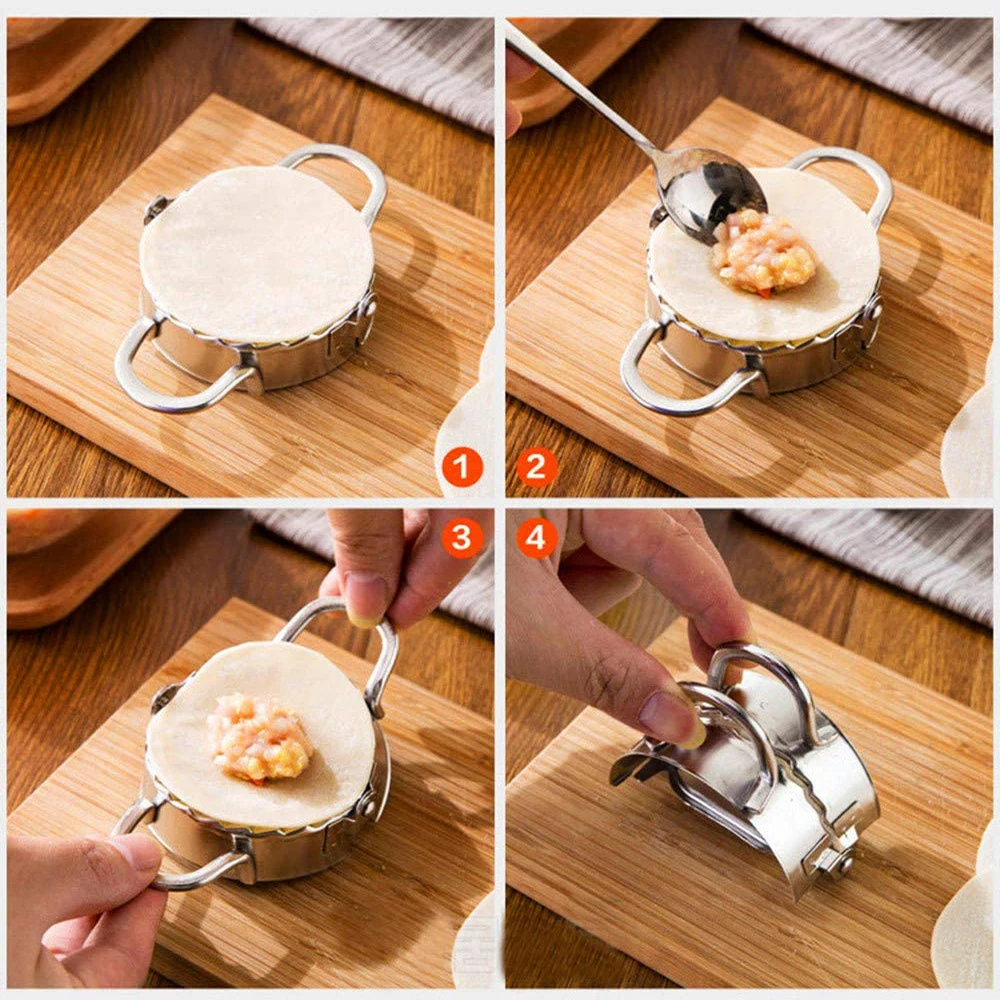 Molde de bolinho de aço inoxid - Gyoza Dumpling Maker avaliação e preço